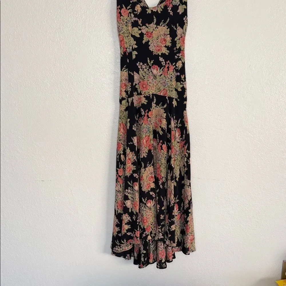 Vintage y2k Nanette Lepore Floral boho cottagecore fairycore tea Maxi Dress - Picture 3 of 14